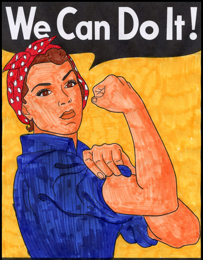 Free “We Can Do It!” Mini Mural