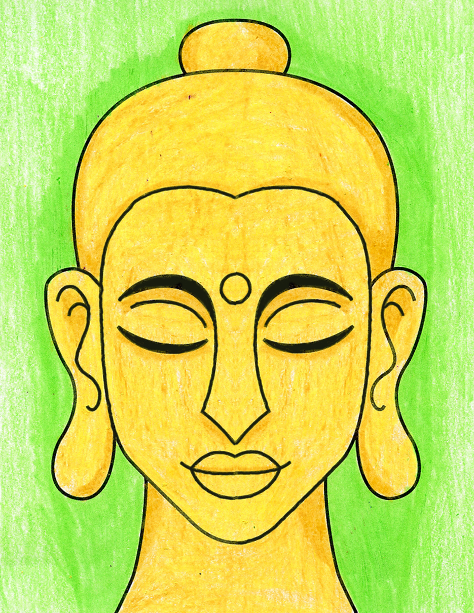 Easy How to Draw Buddha Tutorial